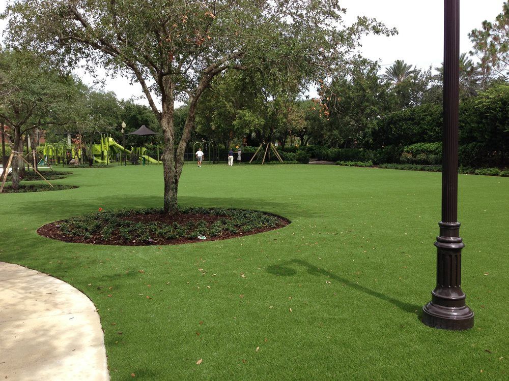 Augusta commercial artificial grass landscaping