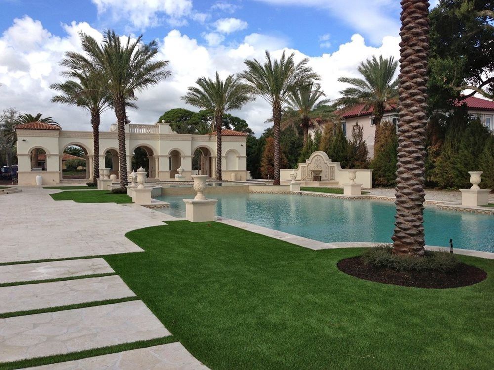 Augusta artificial grass landscaping for resorts and event spaces